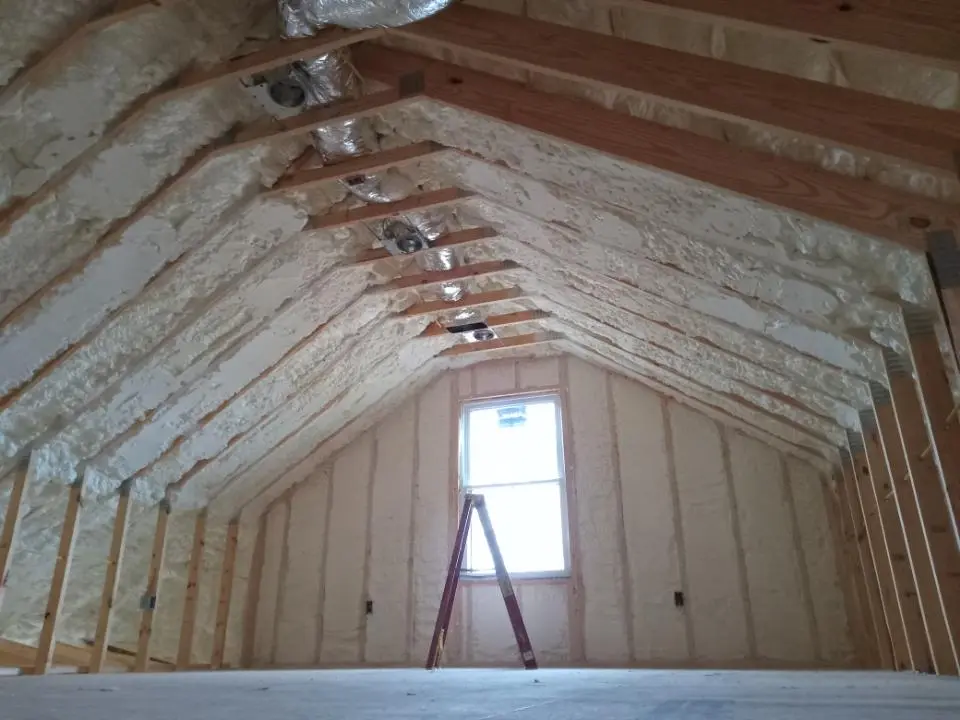 Spray foam roofing application for Roof Replacement project in Tupper Lake